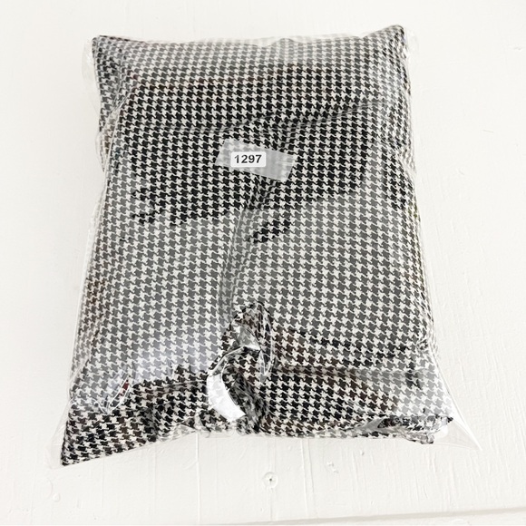 L.K. Bennett Nina Houndstooth Heart Midi Dress Size 14 Two Tone Black White - Picture 11 of 11